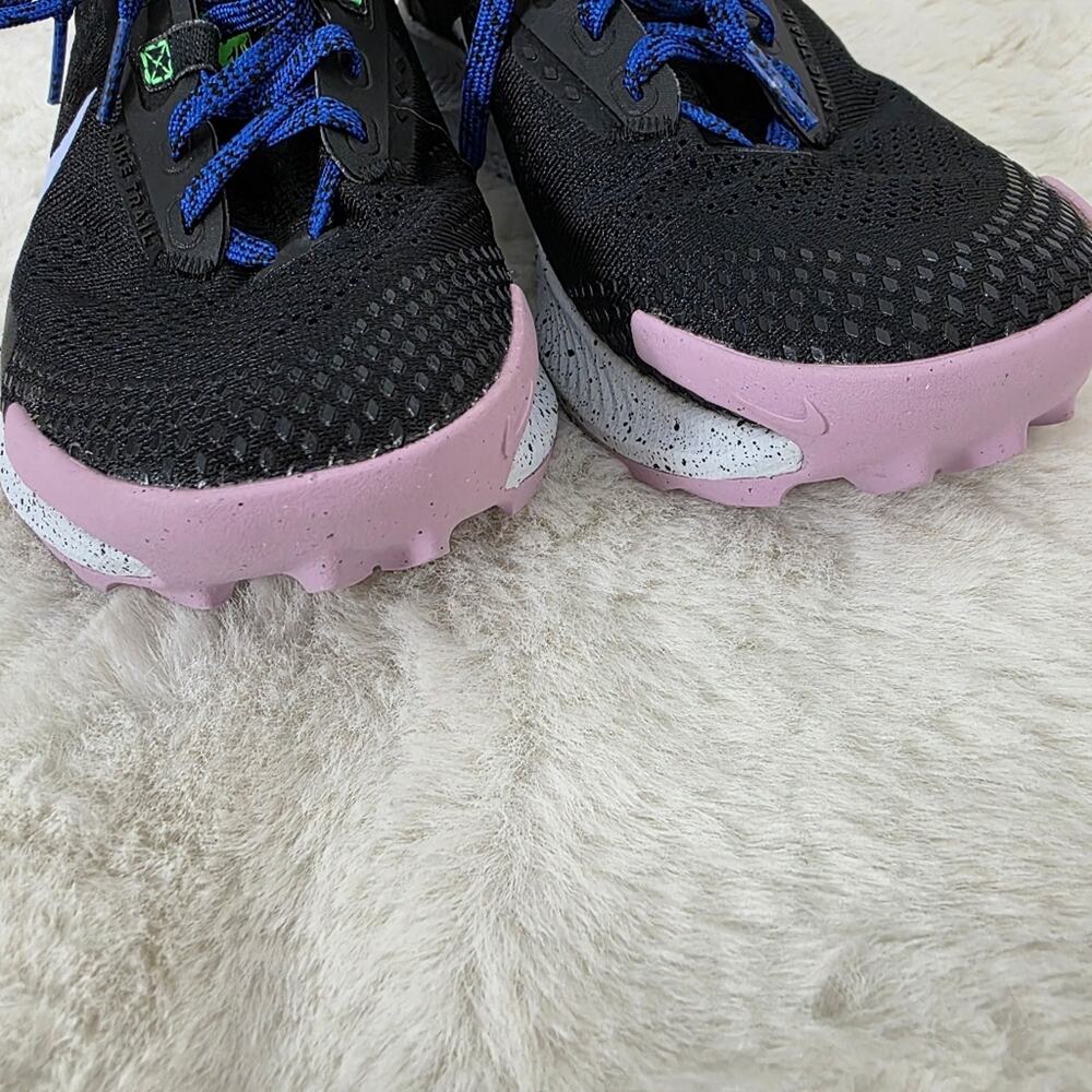 Nike Pegasus Trail 3 Women's Running Shoes Black Blue Pink React Sneakers 6 - Picture 10 of 13